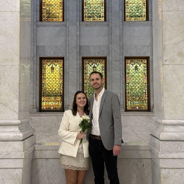 We were married in Minneapolis at one of the most beautiful courthouses in the US on November 24, 2025