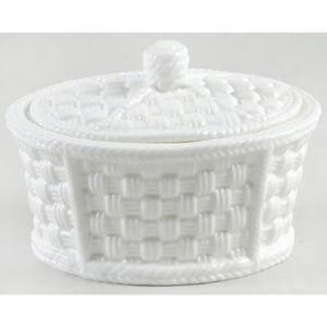 Tiffany Weave Sugar Bowl & Lid by Tiffany