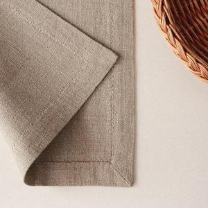 Rustic burlap placemat - linen placemats - place mats for farmhouse table setting by Linenspace | 0074