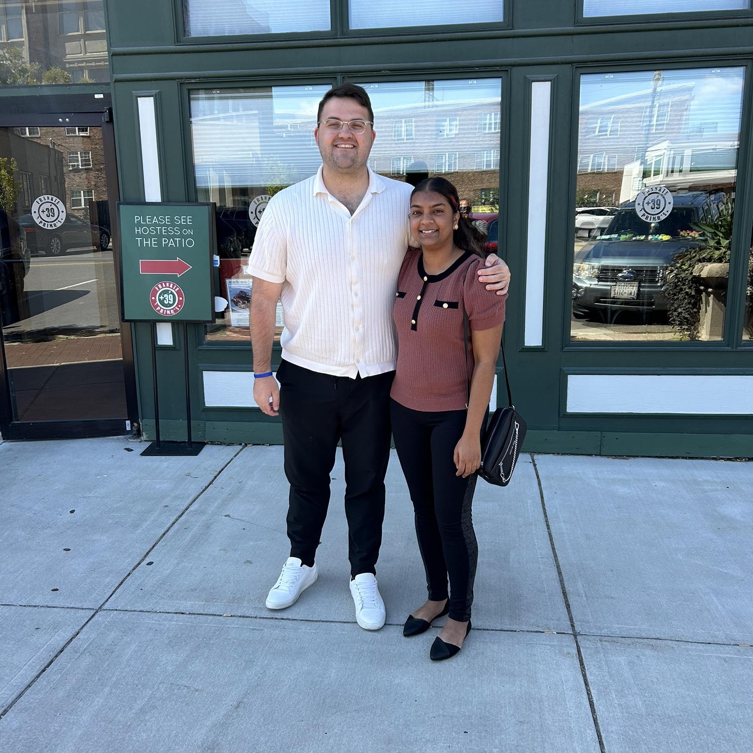 Our first photo together!