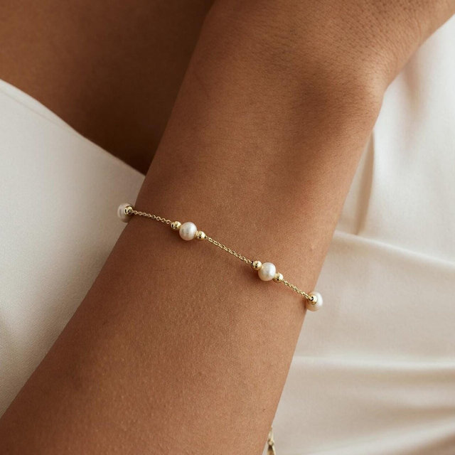 Real Pearl Bead Bracelet, Pearl Jewelry, Wedding Bridesmaids' gifts, Maid of Honor Gift, Bridesmaid Jewelry, Bridesmaid Gift, Mother's Day