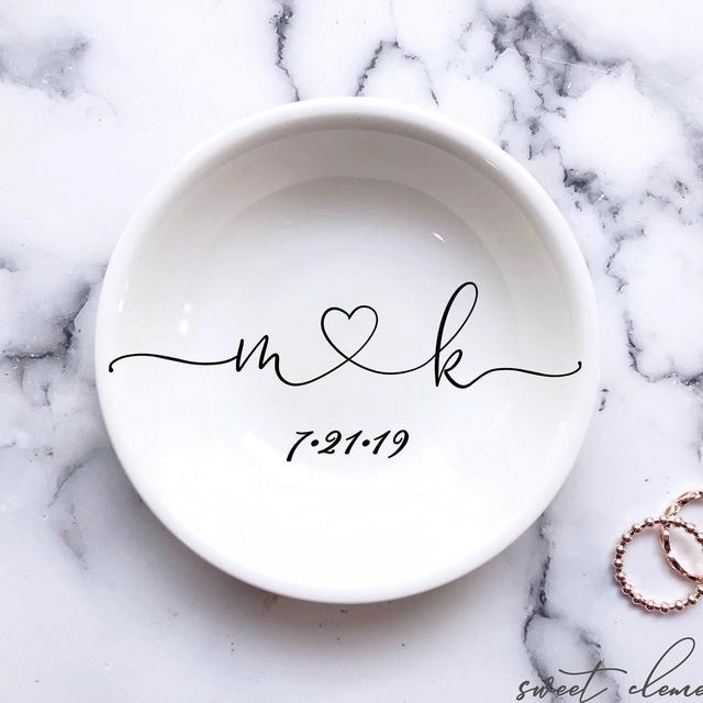 Engagement ring dish wedding ring holder...