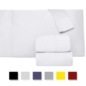 Comfy Sheets Luxury 100% Egyptian Cotton - Genuine 1000 Thread Count 4 Piece Sheet Set-Fits Mattress Up to 18'' Deep Pocket (King, White)