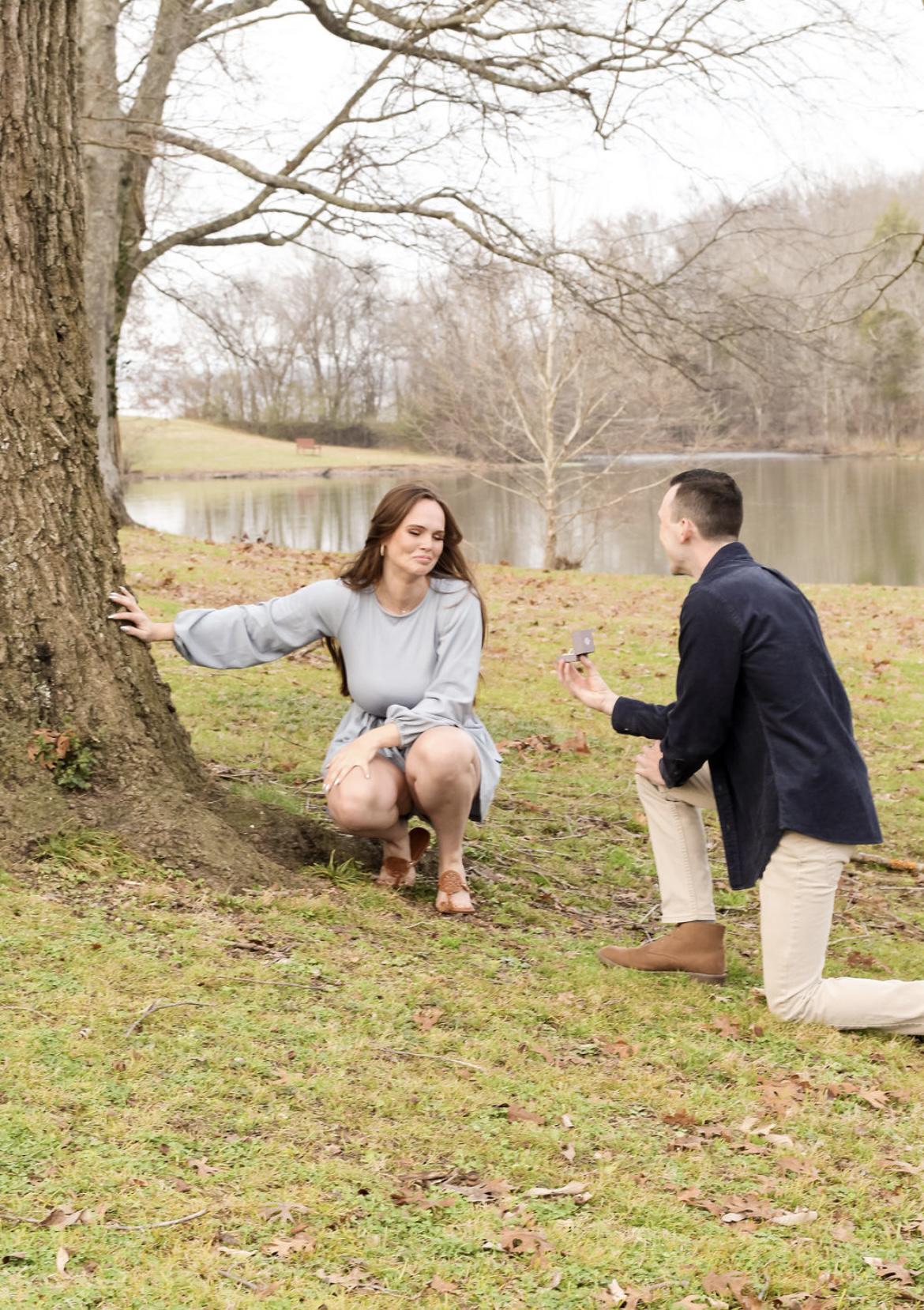 The proposal + me not able to contain any emotions