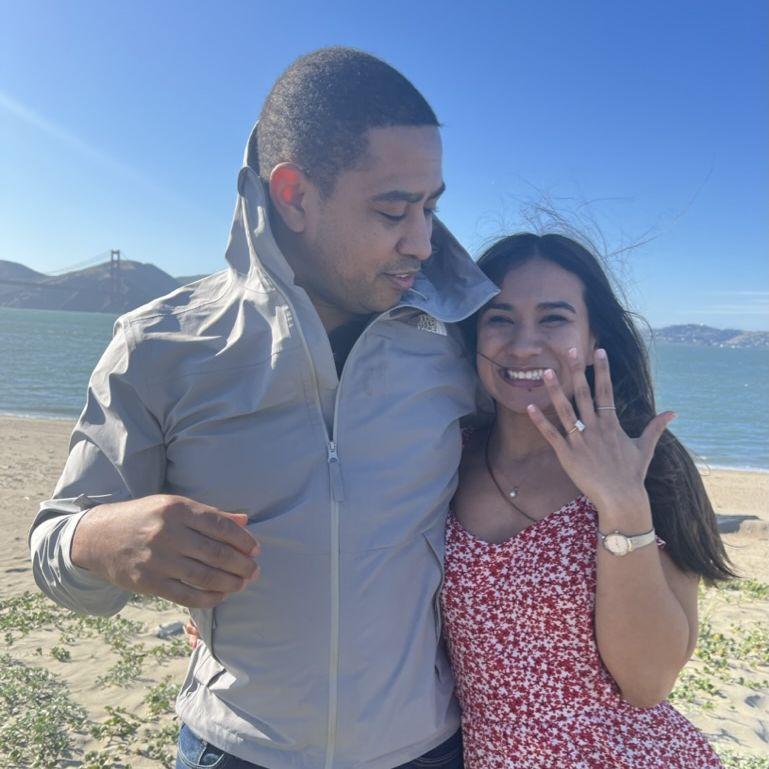 May 5, 2024 Taylor proposed at Golden Gate Beach in San Francisco