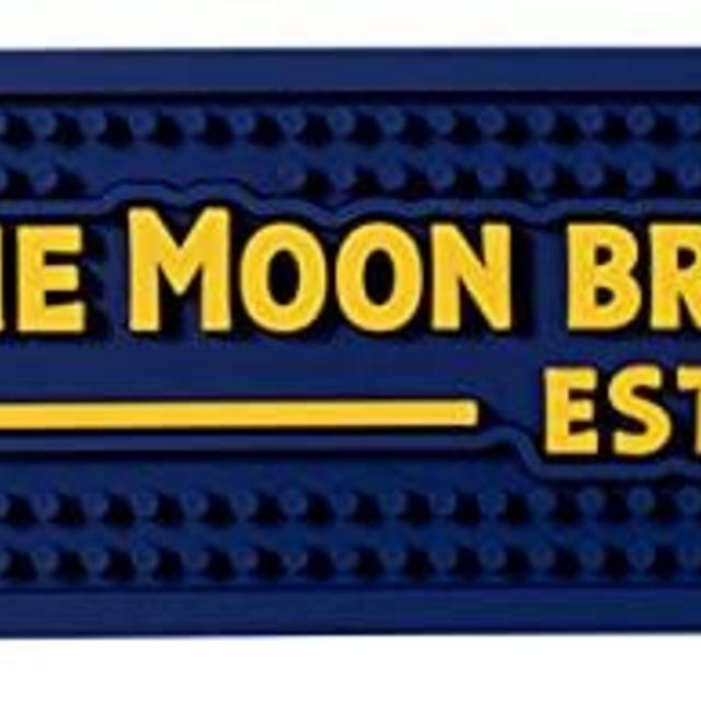 BLUE MOON Brewing Company Beer Bar Mat Spill Mat Rail Drip Mat - 20.75" x 3.5"