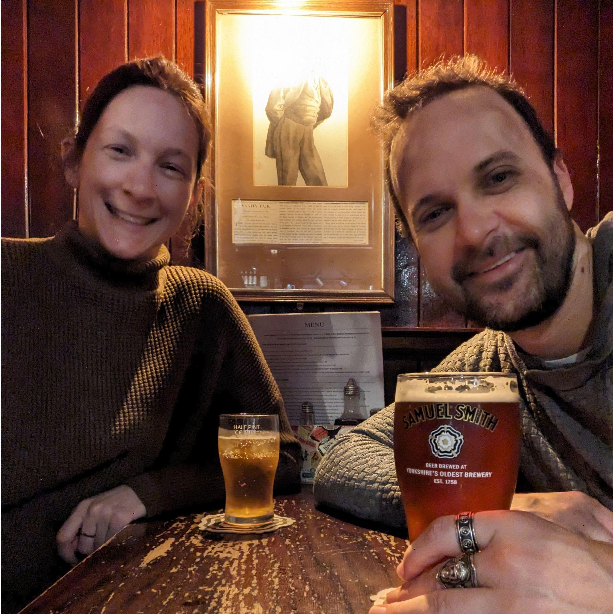 A pint at the ol' pub