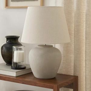 Ceramic Table Lamp 20" Sand (Light Beige)