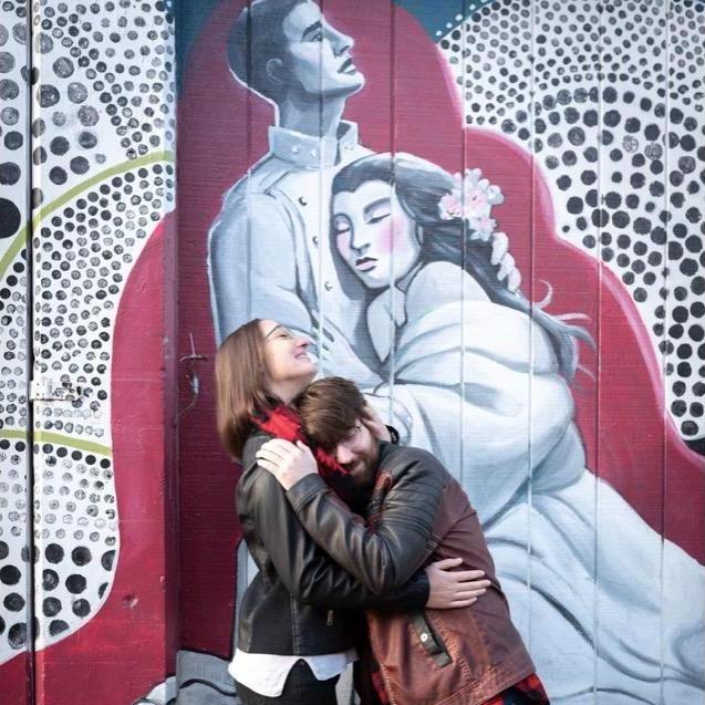 We like to mimic murals during family photo shoots