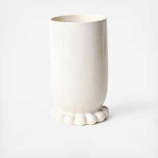 Signature Medium Cylinder Vase with Knobbed Foot