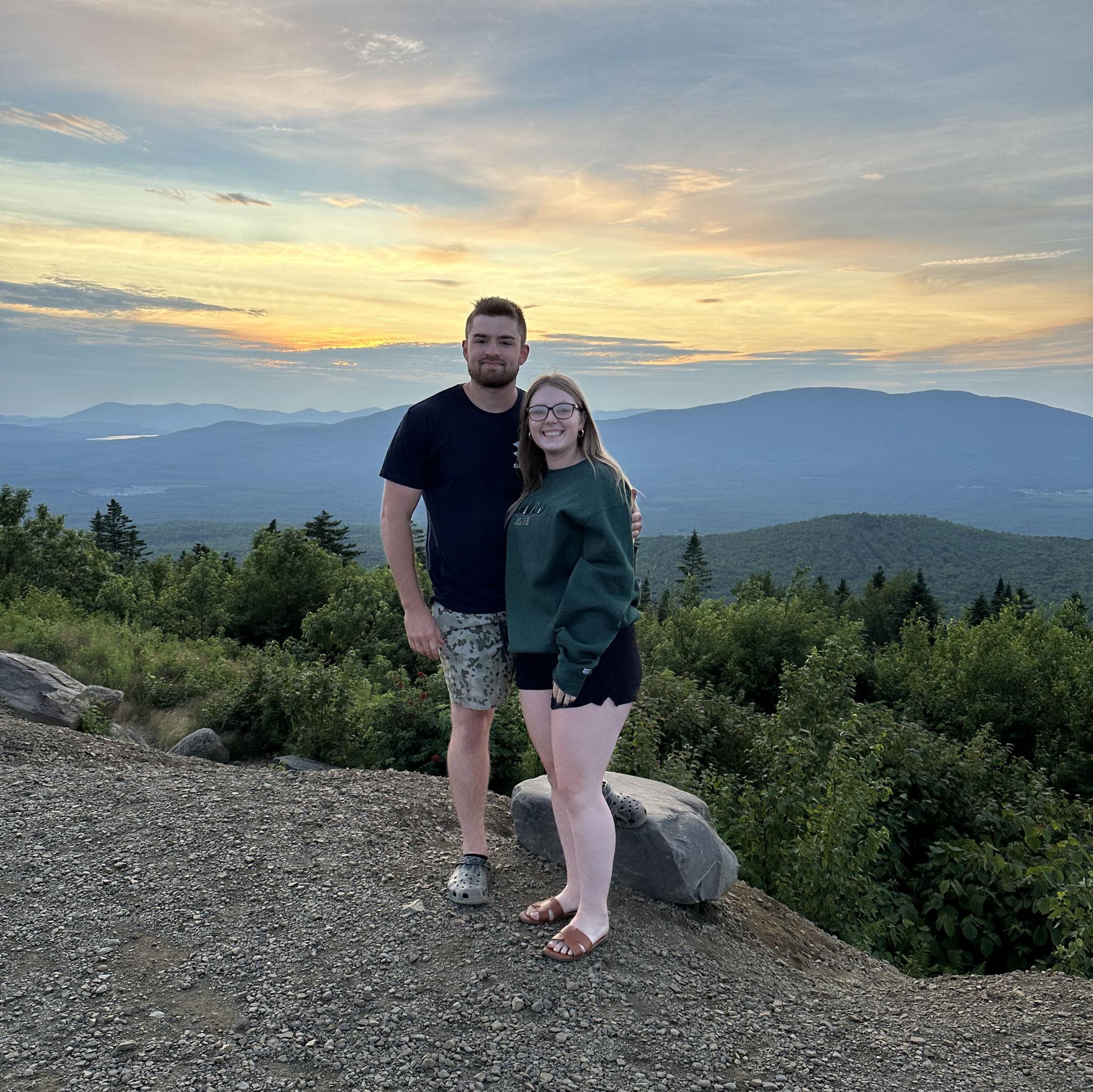 Quill Hill the night before the proposal!