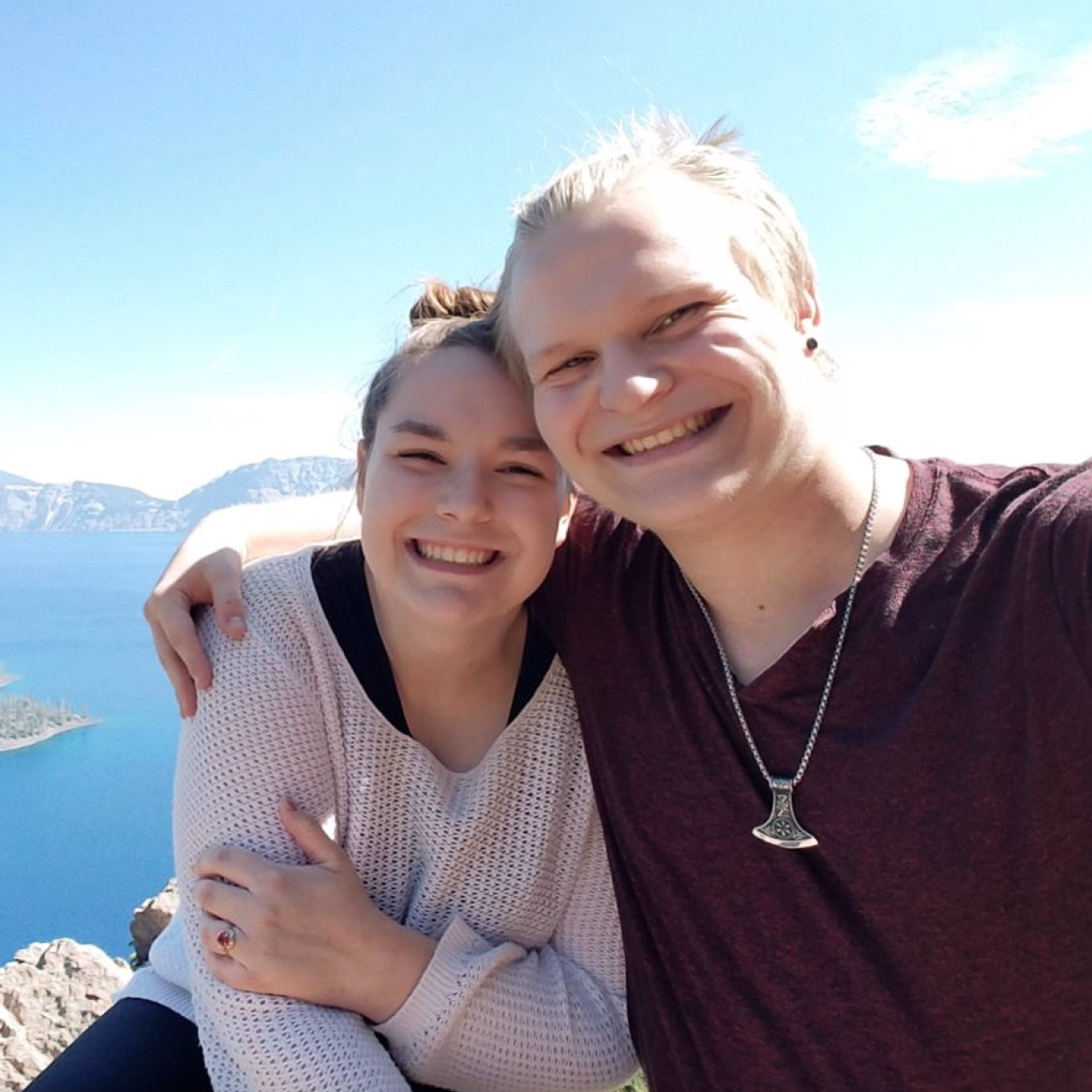 The day he popped the Question! (September 10th, 2018 at Crater Lake National Park)