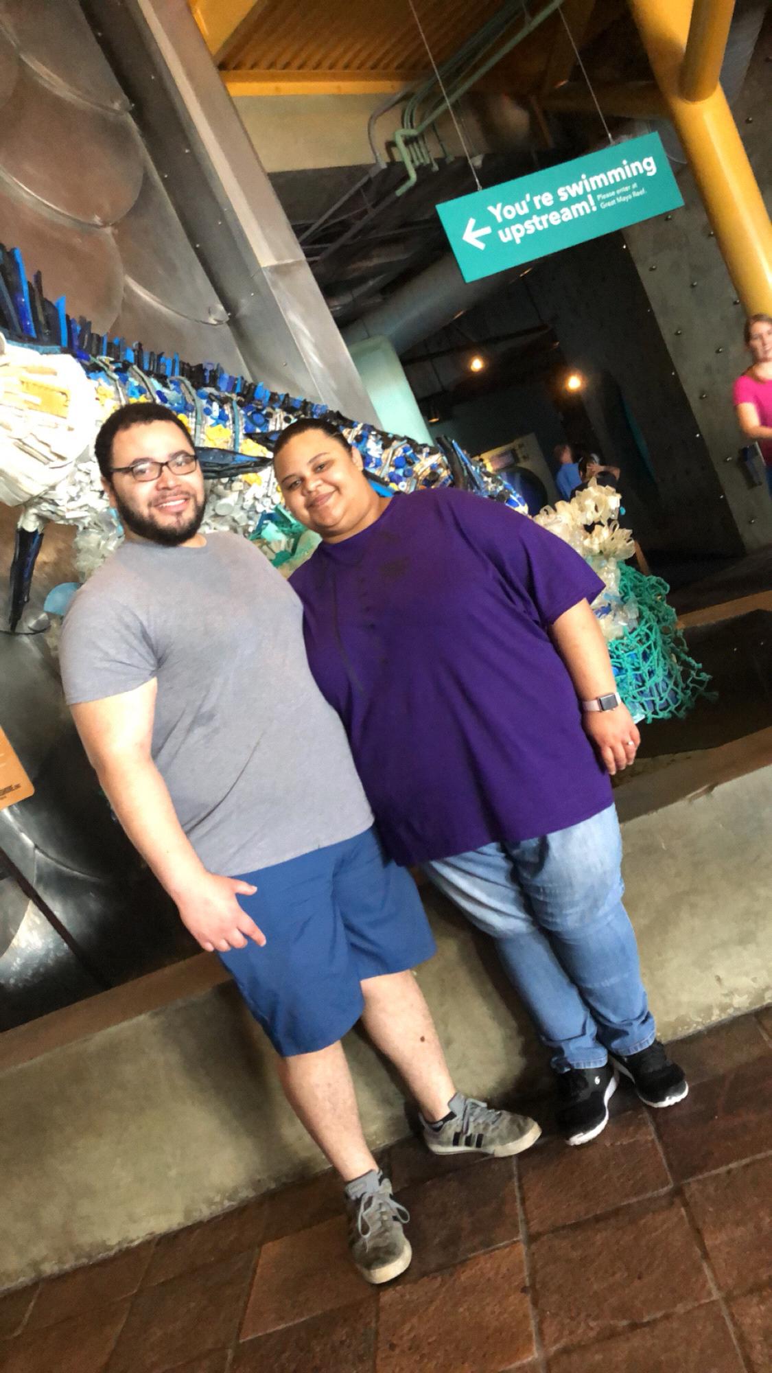 Our 1st trip to the Aquarium together 🐙🦑🐡🐋🐳🐬🐟🐠🦈🐊🐧