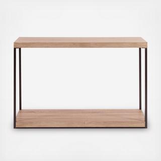 Wood & Metal Console Table