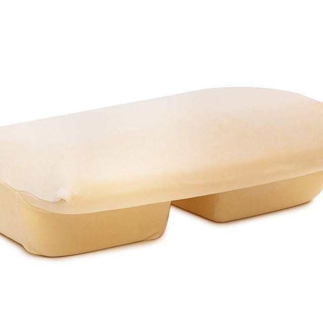 Better Sleep Pillow Memory Foam, 5.5" Thick Foam - Patented Arm-Tunnel Design Improves Hand and Arm Circulation - Neck Pain Relief - Perfect Side and Stomach Sleeper Pillow - Bed Pillow, Cream