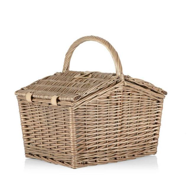 Piccadilly Handwoven Picnic Basket, Canvas