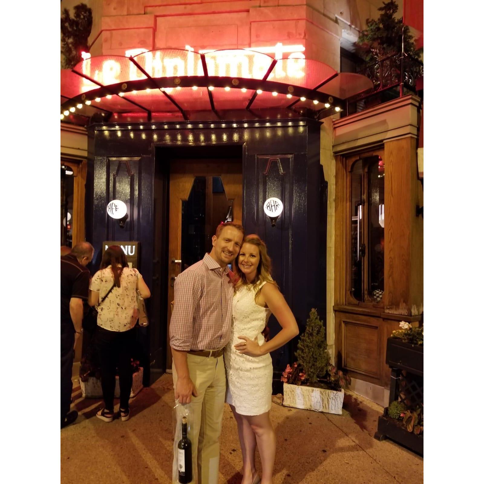 First date photo at Le Dip in DC
