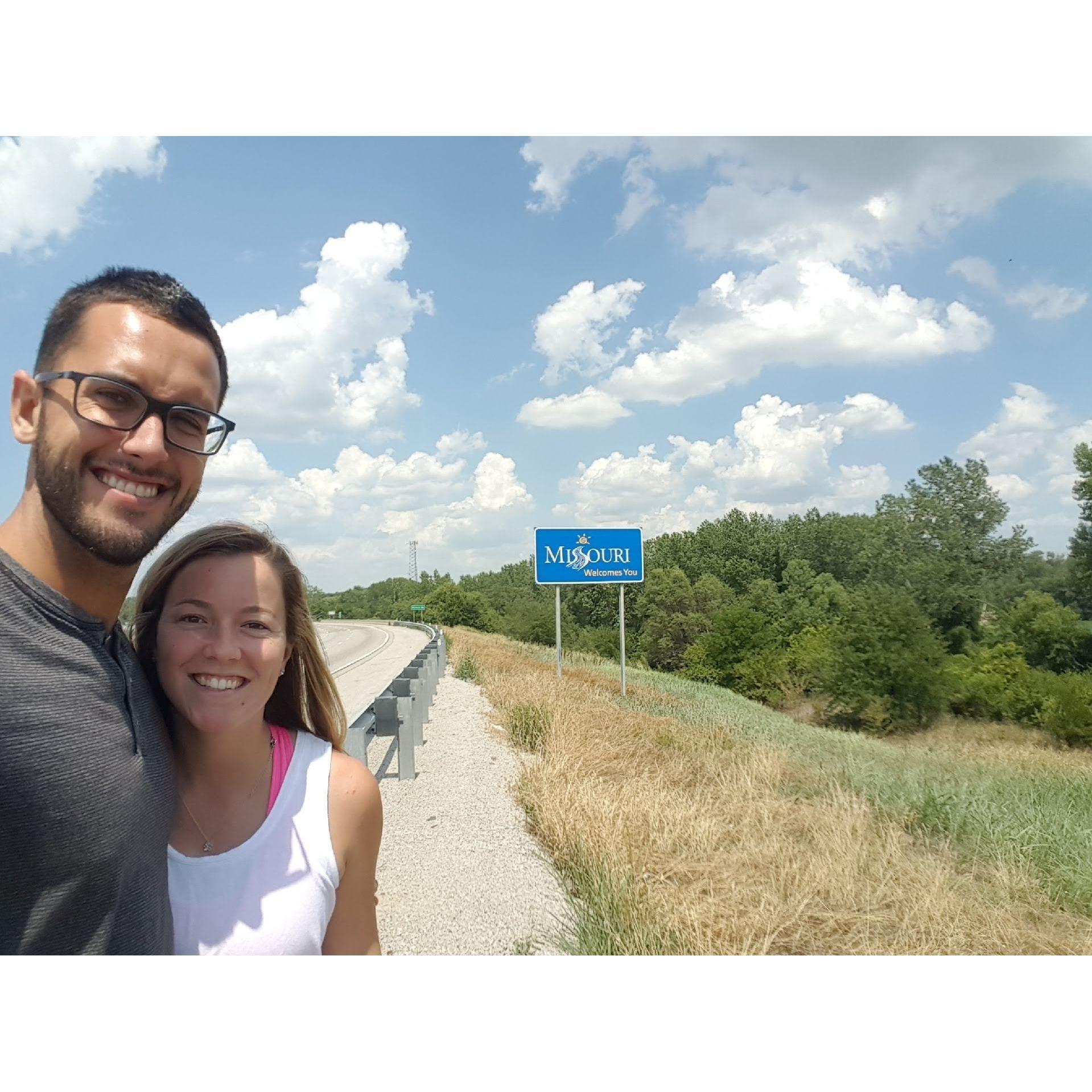 The last leg of our cross-country road trip to Missouri to kick-off two years of long-distance and grad school for Roger.