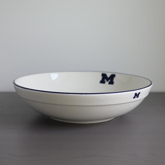 University of Michigan Italian Ceramic 12'' Serving Bowl