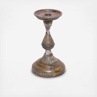 Small Galvanized Iron Candlestick