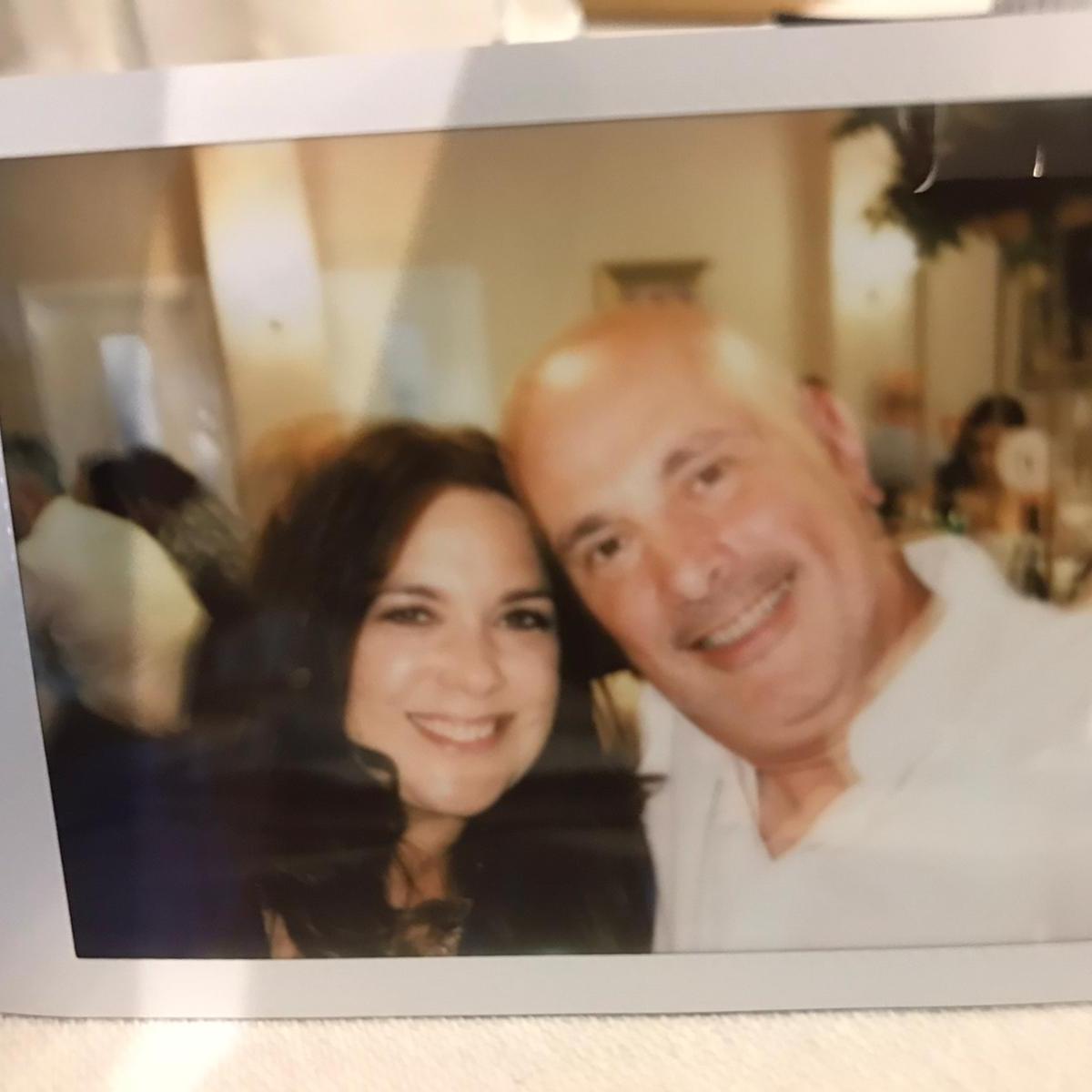 A Polaroid snap, taken at a friend's wedding in Devon