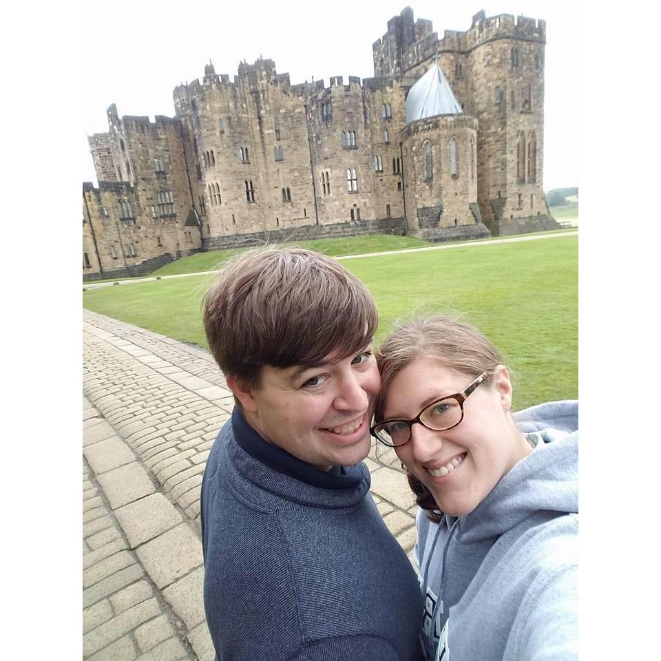 Why yes, that is the castle where they filmed the outdoor scenes in Harry Potter! Good eye.