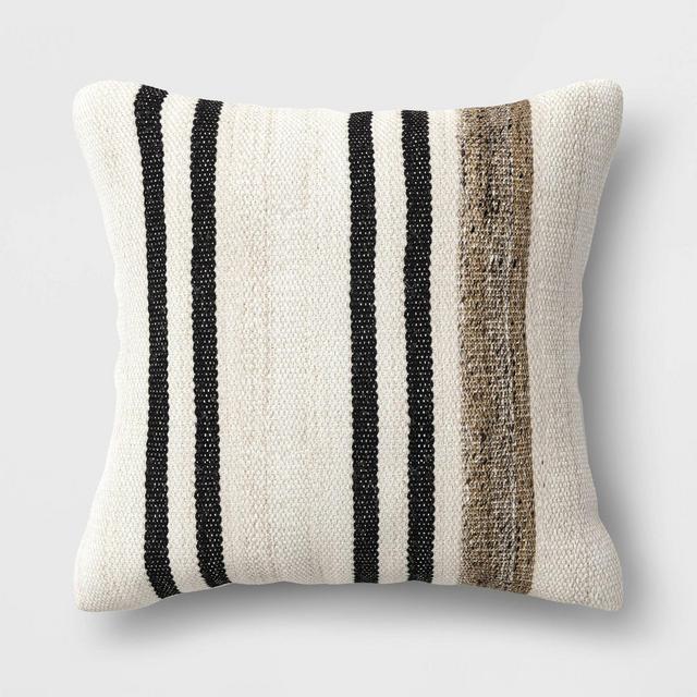 20" Square Throw Pillow Marled Stripe - Threshold™ designed with Studio McGee