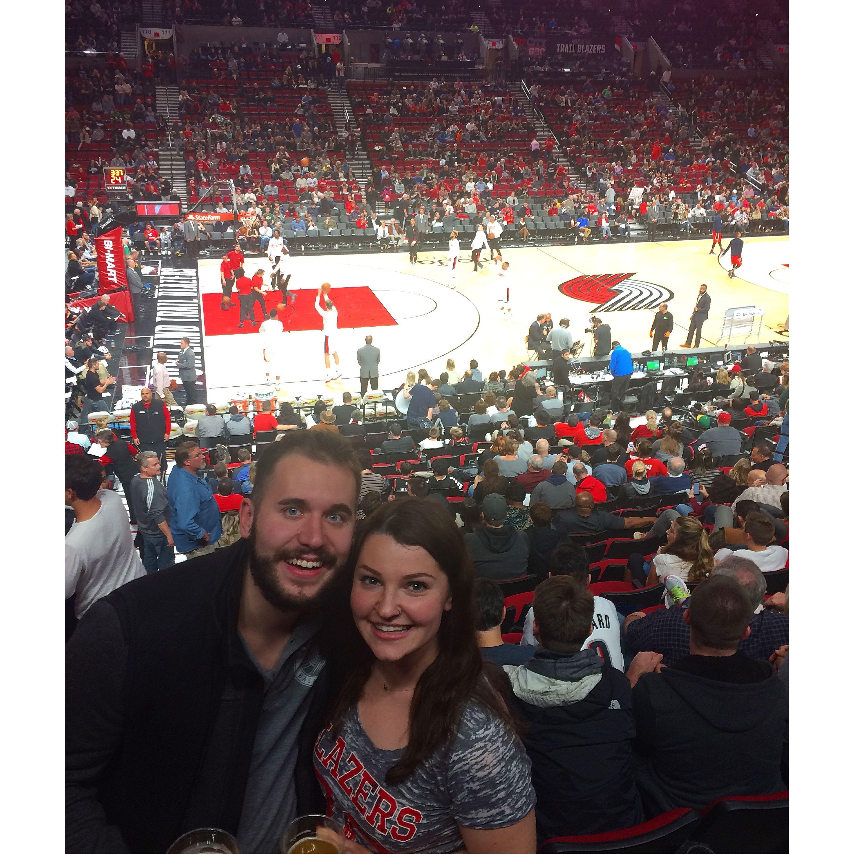 Thanksgiving 2016: Steve's first visit to Wilsonville, plus his first Blazers game