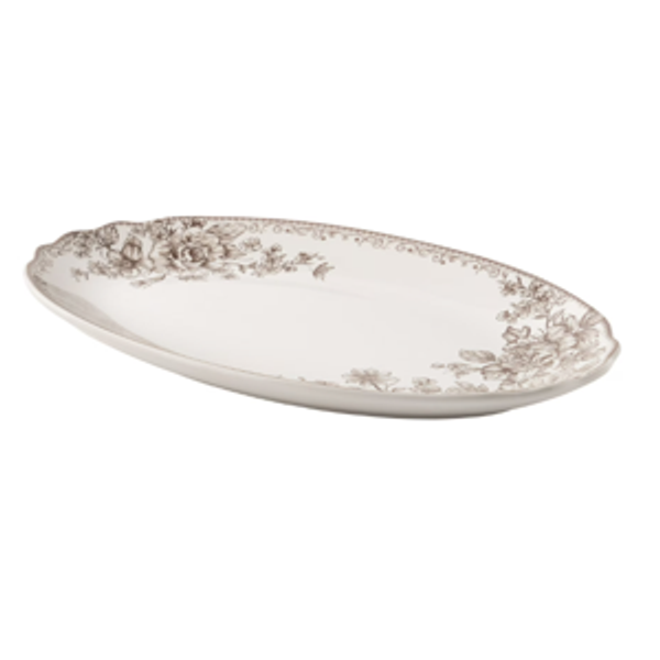 The Pioneer Woman Agatha Stoneware 16-inch Serving Platter, Brown