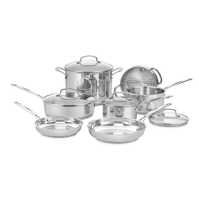 Chef's Classic Stainless Steel 11-Piece Cookware Set