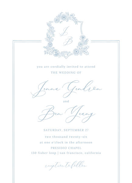 Lilah Frame | White | Zola Wedding Invitations