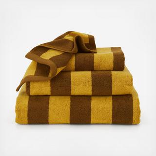 Simple Striped Terry Washcloth, Set of 4