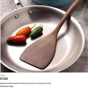 Etsy: KitchenCarvings walnut utensils