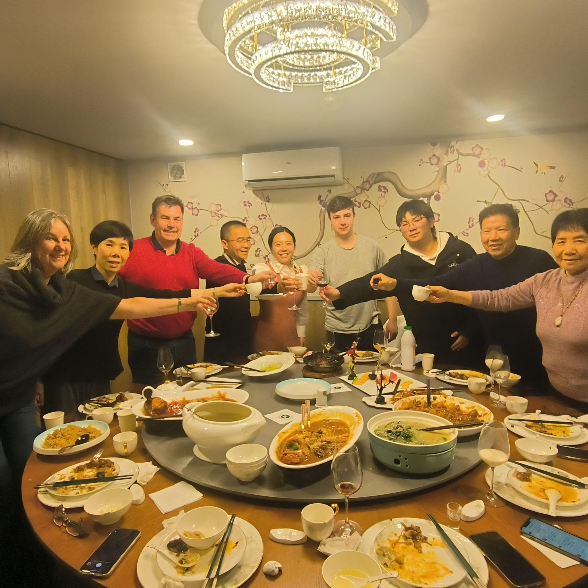 July 2024, Auckland - A fantastic family dinner where Andrew's parents met Lucia's family for the first time.