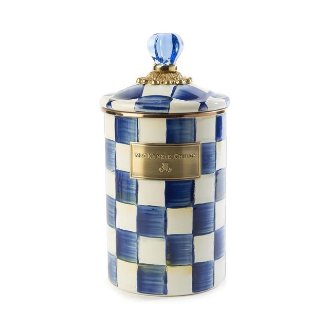 MacKenzie-Childs Royal Check Canister - Large