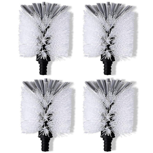 Steel Bottle Brush Refills for OXO Stainless Steel Bottle Brush Only, 4 Pack Bottle Brush Replacement Head for Clean Water Bottle, Baby Bottle, Glasswares, Mugs