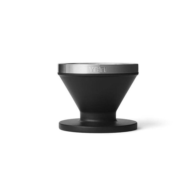 YETI Pour Over Coffee Maker Accessory Ramblers, Designed for Perfect Coffee Extraction Anywhere, Stainless Steel, fits any V60 Filter, Black