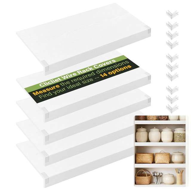 Wire Rack Covers for Shelves, 30*16 PVC inch Wires Shelf Cover, Shelfs Covers for Wire Shelving, Easy to cut Install Wires Shelf 0.31-inch Thick Moisture Durable Shelfs Liner for Kitchen, Pantry White