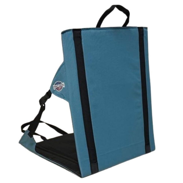 Crazy Creek Casual Line Chairs for Camping, Backpacking & More, High Density Foam Cushion, 250 LBS Weight Capacity, Adjustable Straps, Water-Resistant (Smokey Blue, Large)