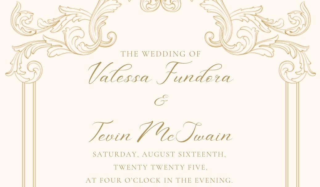 The Wedding Website of Tevin McSwain and Valessa Fundora