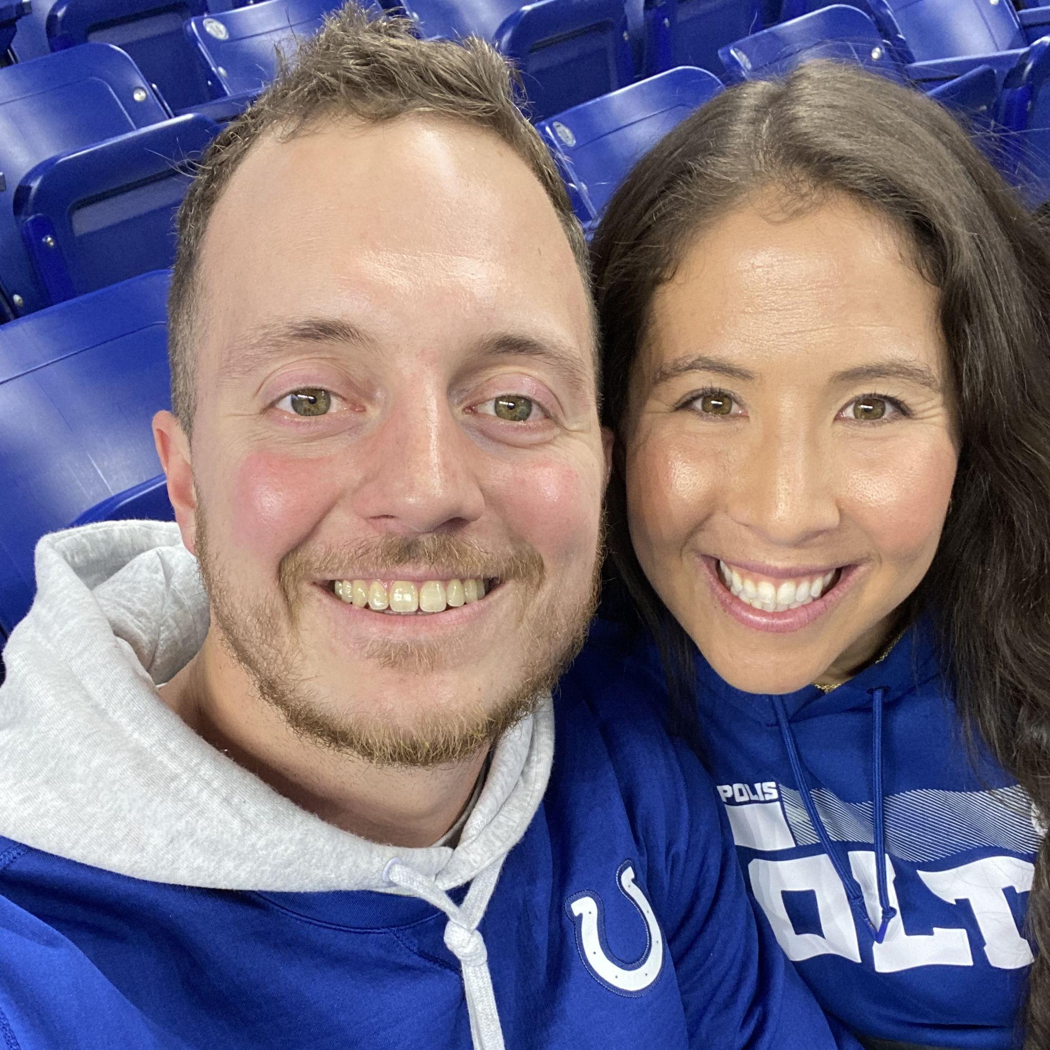 Got to go back to Indy for a game together. Go Colts!