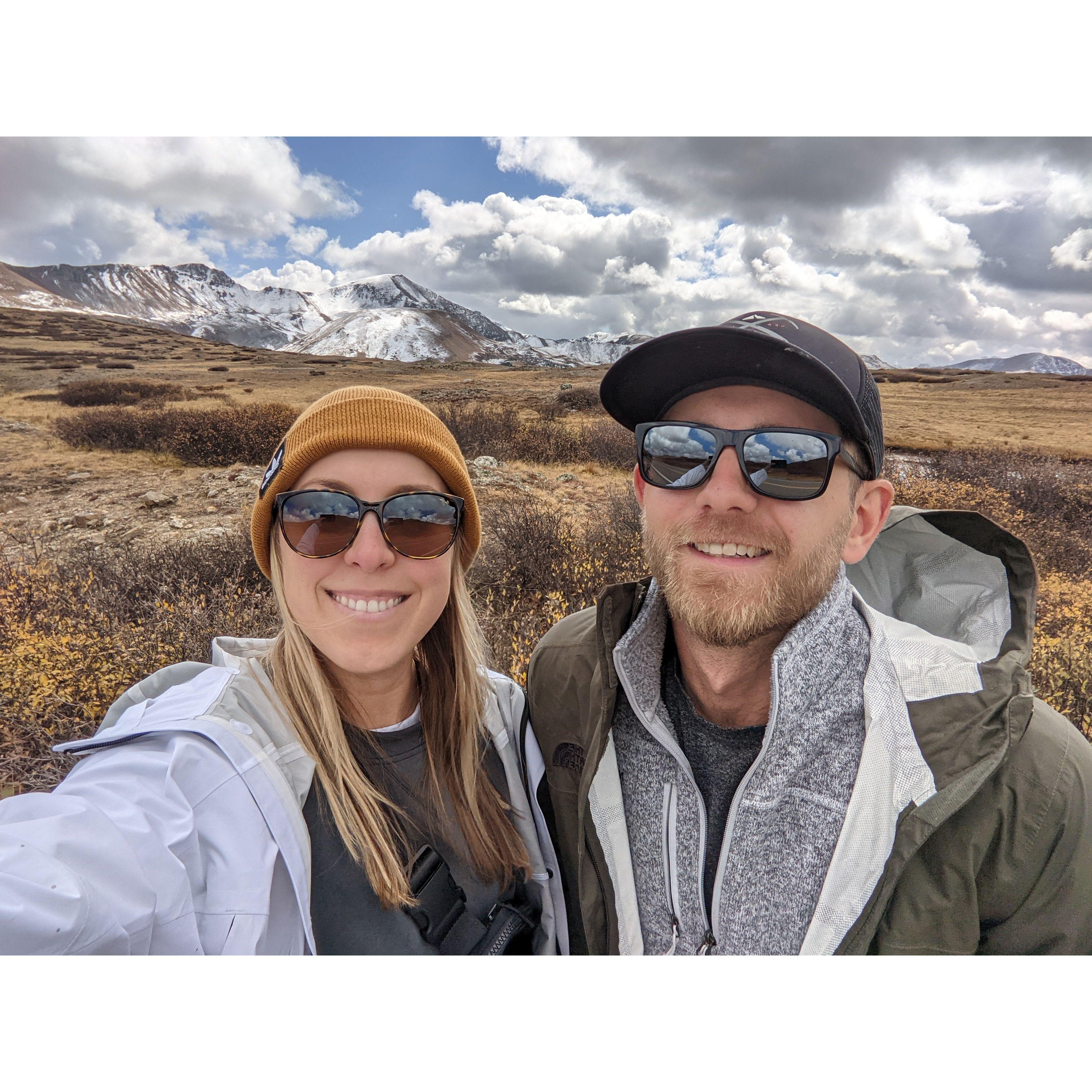 Reached the Continental Divide on Independence Pass, CO (Elevation 12,095 ft!)