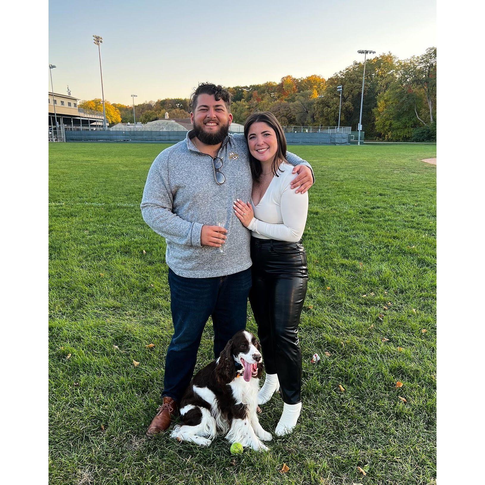 We had to feature a picture with Opie at our engagement