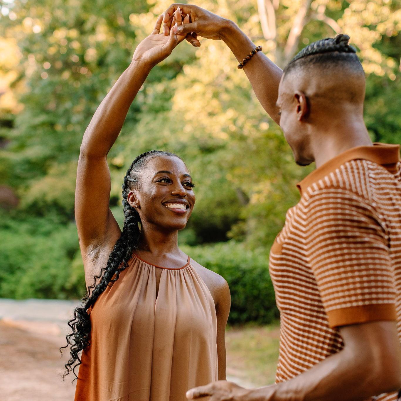 Engagement photo shoot featuring the future Mr. & Mrs. Walker.