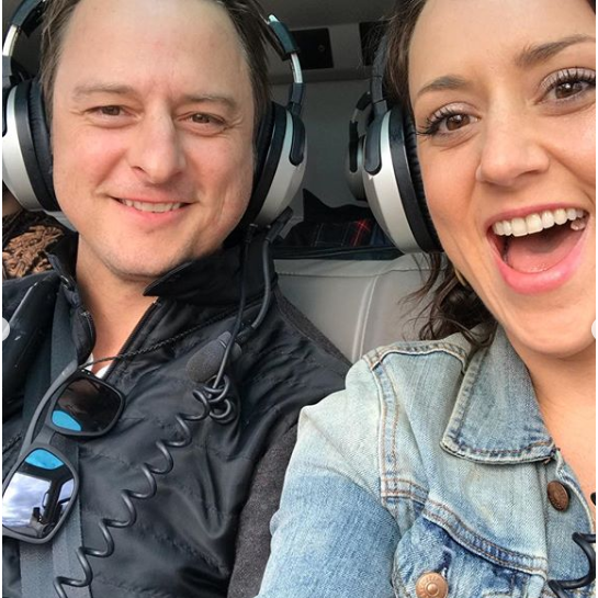 Flying over the Grand Canyon in a helicopter.
