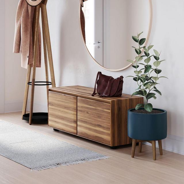 Anton Entryway Bench, Burnt Wax