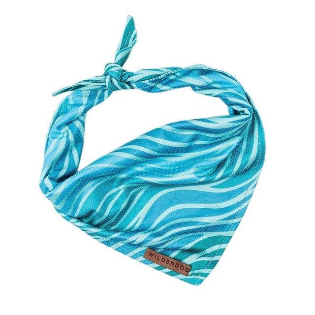 Wilderdog Dog Bandana with Lightweight Quick Drying Poly-Blend Mesh Material in Olas