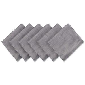 DII Oversized 20x20 Cotton Napkin, Pack of 6, Variegated Gray - Perfect for Brunch, Weddings, Showers, Dinner Parties or Everyday Use