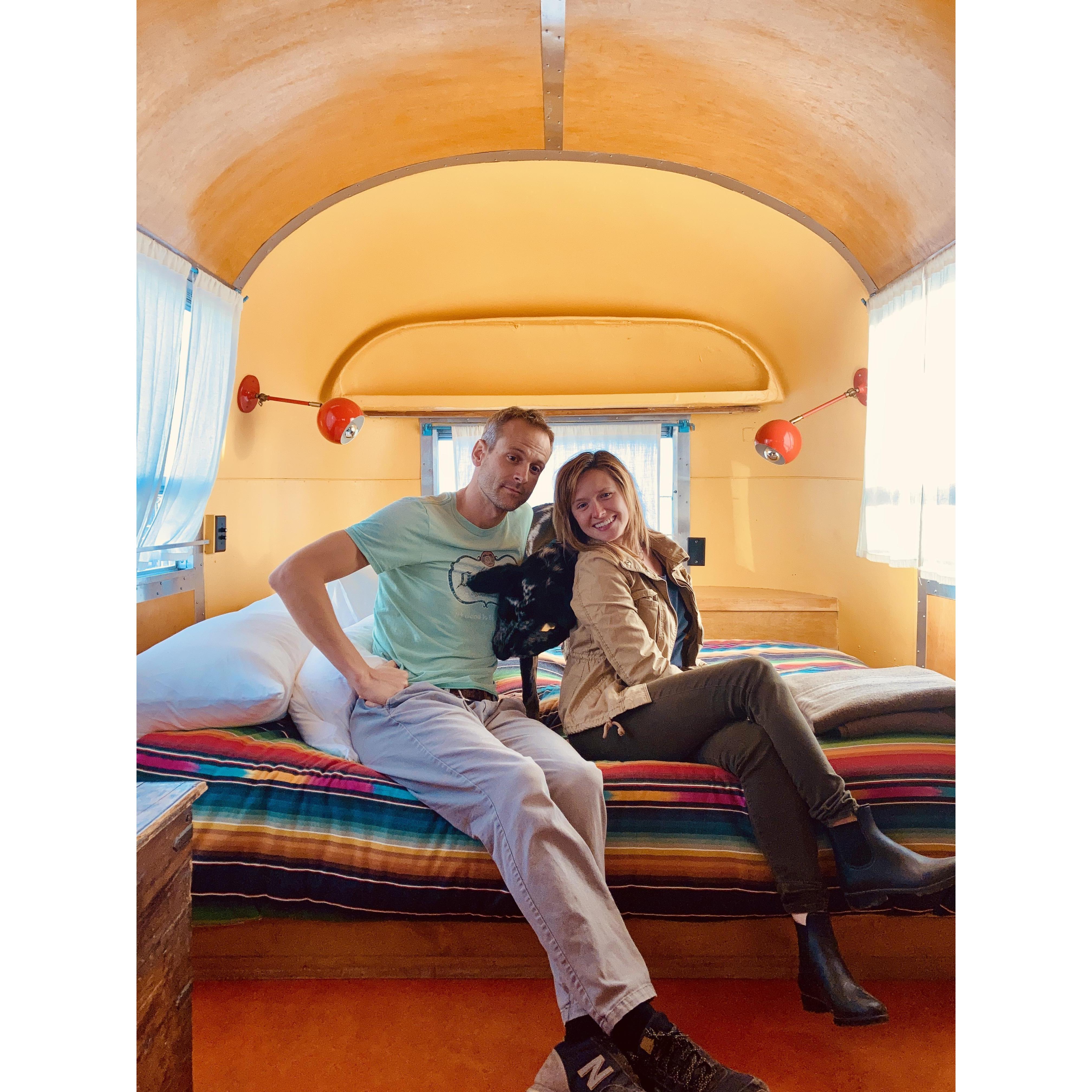 Family photo (sans Frida) in Marfa, TX