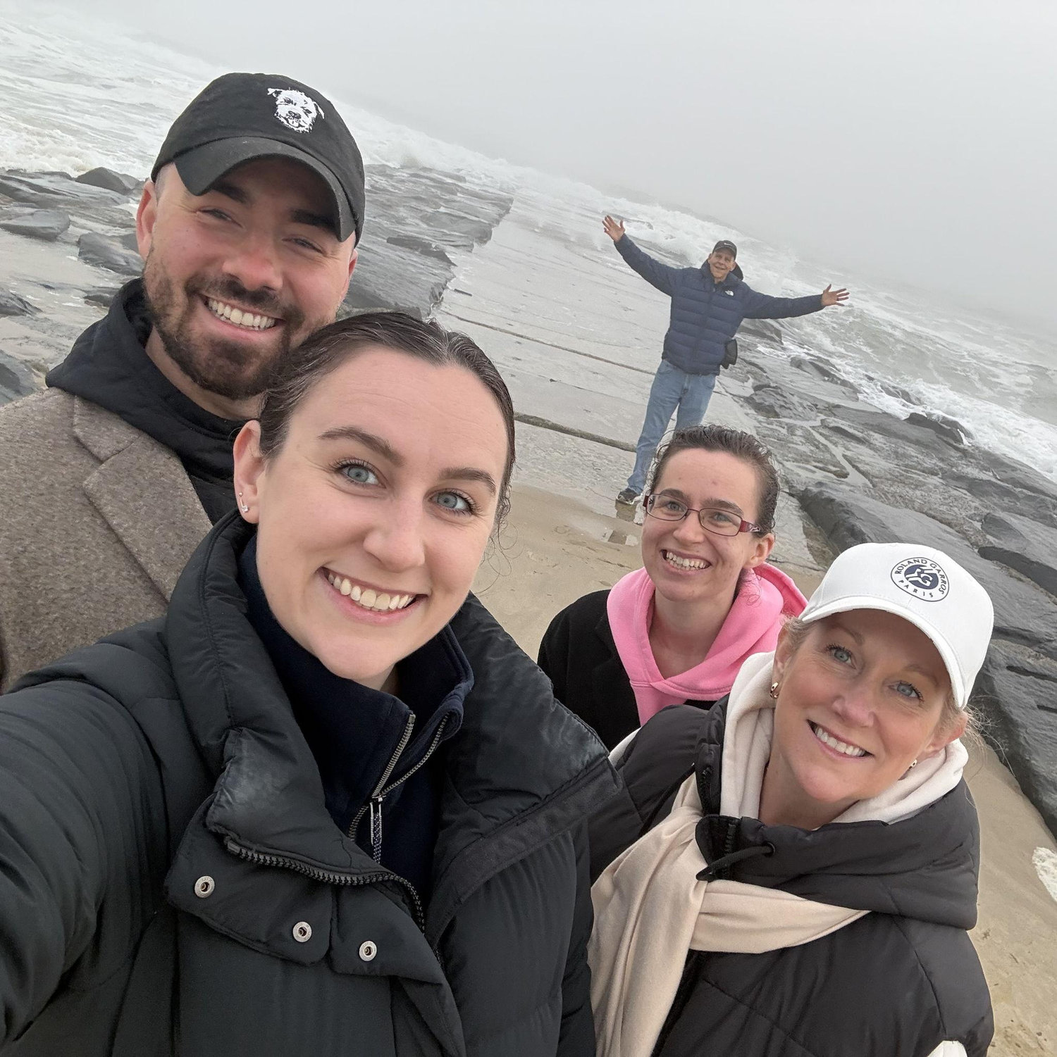 April 2026 - Beach walk after Easter Service in Ocean Grove, NJ (exactly where Doug proposed)